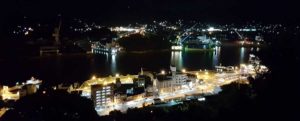 Panorama nocturne d'Onomichi