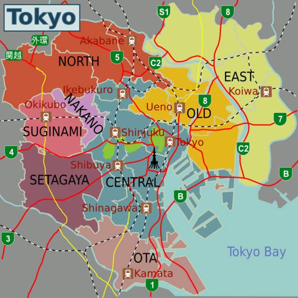 carte de tokyo